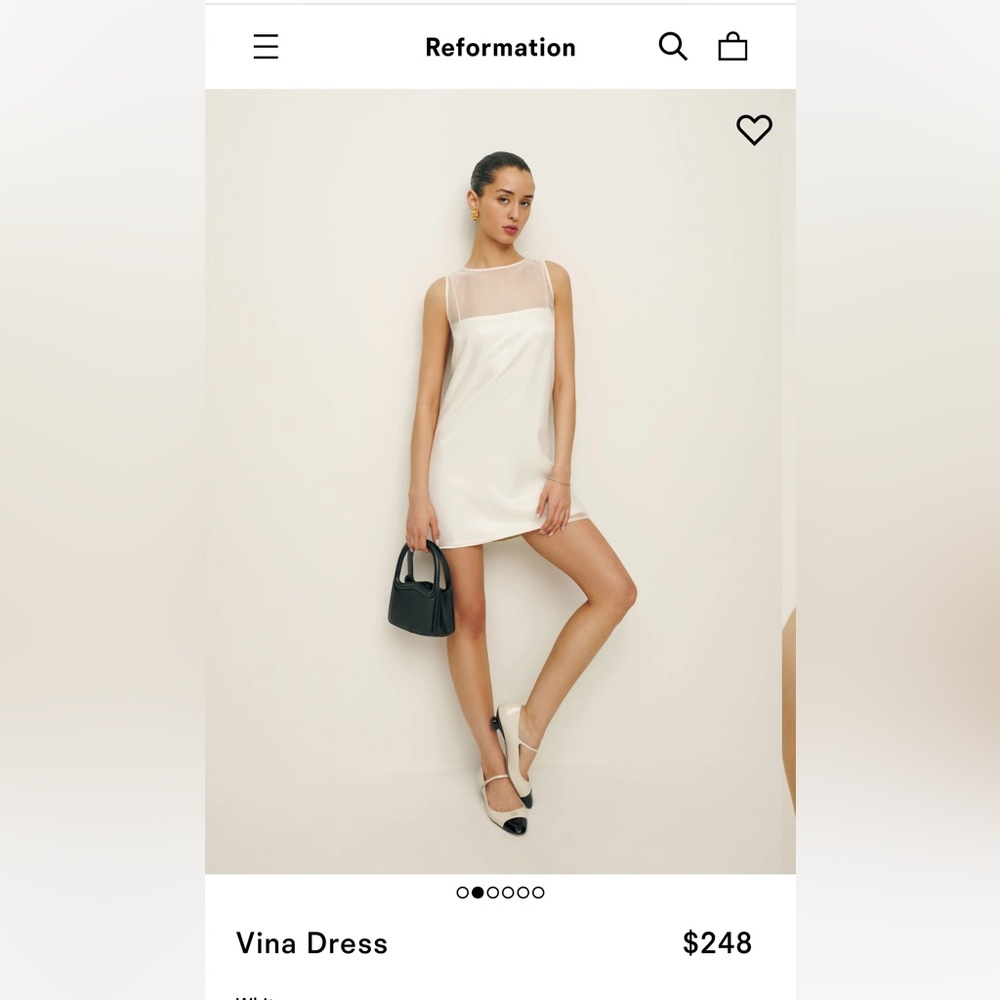 Reformation white dress